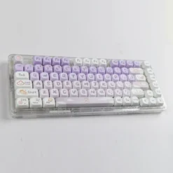 Kawaii Mao Profile Purple Bunny Keycap Set (142 Keys) – Special Edition -Kawaiitherapy Shop 77630 oo36no