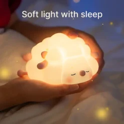 Kawaii Sleepy Sheep Silicone LED Night Lamp – Limited Edition -Kawaiitherapy Shop 77781 3sur9o