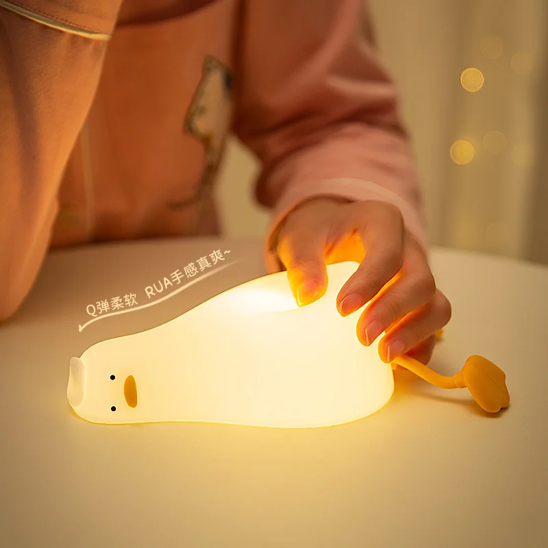 Kawaii Lying Duck Silicone USB Night Lamp – Limited Edition 2 Kawaii Lying Duck Silicone USB Night Lamp – Limited Edition - Image 2