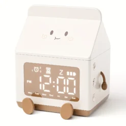 Kawaii Therapy Milk Carton Digital Alarm Clock – Limited Edition