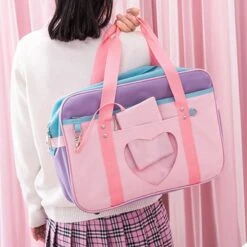 Kawaii Style Pink Travel Shoulder Bag