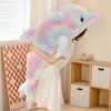 Kawaii Rainbow Dolphin Plush (120cm) – Jumbo Edition