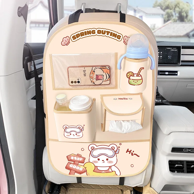Kawaii Bunny Bear Car Back Seat Organizer – Limited Edition 4 Kawaii Bunny Bear Car Back Seat Organizer – Limited Edition - Image 4