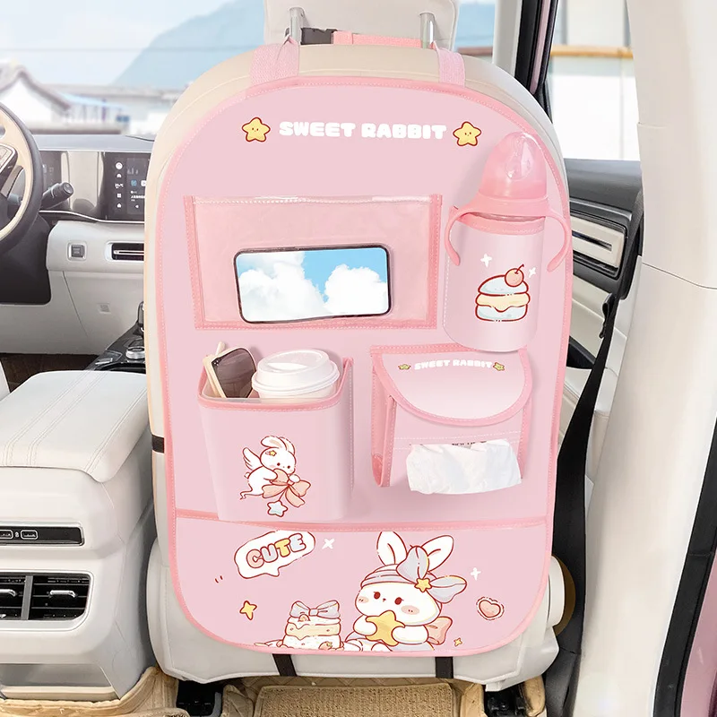 Kawaii Bunny Bear Car Back Seat Organizer – Limited Edition 3 Kawaii Bunny Bear Car Back Seat Organizer – Limited Edition - Image 3