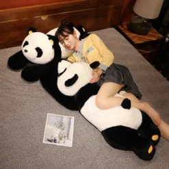 Kawaii Long Huggable Panda Bear Plush XL (80cm) -Kawaiitherapy Shop 78323 ocnczn
