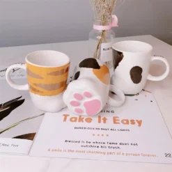 Kawaii Therapy Cat Paw Ceramic Cup – Limited Edition -Kawaiitherapy Shop 78392 ebriit