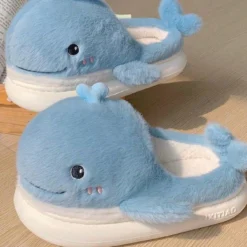 Kawaii Therapy Fuzzy Whale Comfy Slippers – Special Edition -Kawaiitherapy Shop 78535 afxrtv