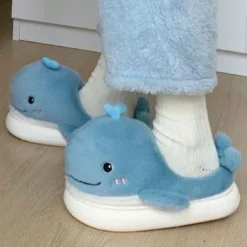 Kawaii Therapy Fuzzy Whale Comfy Slippers – Special Edition -Kawaiitherapy Shop 78535 ci4e0o