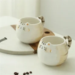 Kawaii Therapy Cat Ceramic Cup (380ml) β Limited Edition