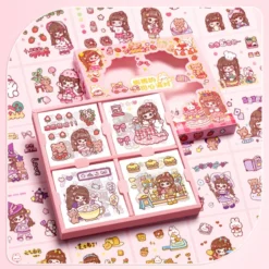 Kawaii Therapy Pastel Theme Sticker Set (100pcs) -Kawaiitherapy Shop 78873 vposvp