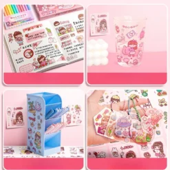 Kawaii Therapy Pastel Theme Sticker Set (100pcs) -Kawaiitherapy Shop 78873 yci7ap