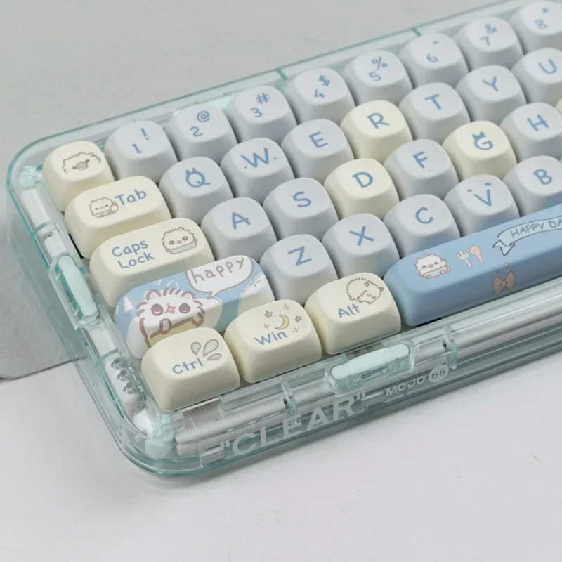 Kawaii Mao Profile Happy Cat Themed Keycaps (140 Keys) 5 Kawaii Mao Profile Happy Cat Themed Keycaps (140 Keys) - Image 5
