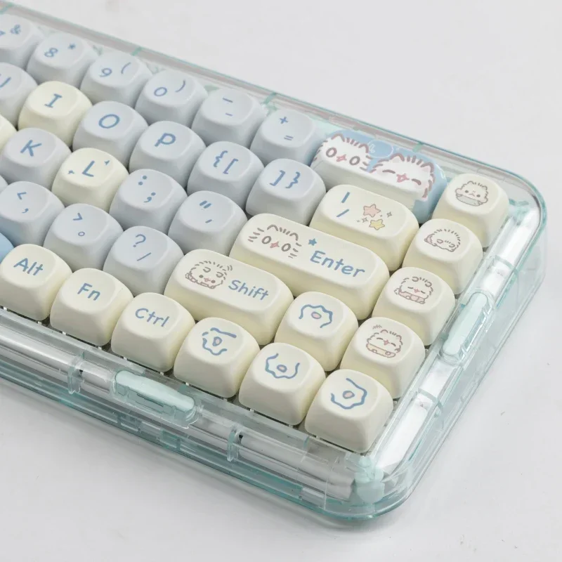 Kawaii Mao Profile Happy Cat Themed Keycaps (140 Keys) 1 Kawaii Mao Profile Happy Cat Themed Keycaps (140 Keys)