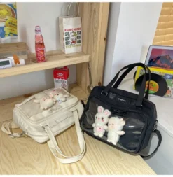 Kawaii Japanese Style Ita Transparent Crossbody Shoulder Bag -Kawaiitherapy Shop 79028 vcjmwq