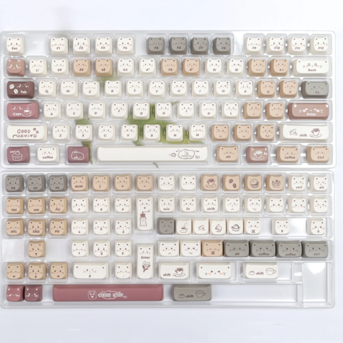 Kawaii Coffee Cat Mao Profile Keycaps (140 Keys) – Special Edition 8 Kawaii Coffee Cat Mao Profile Keycaps (140 Keys) – Special Edition - Image 8