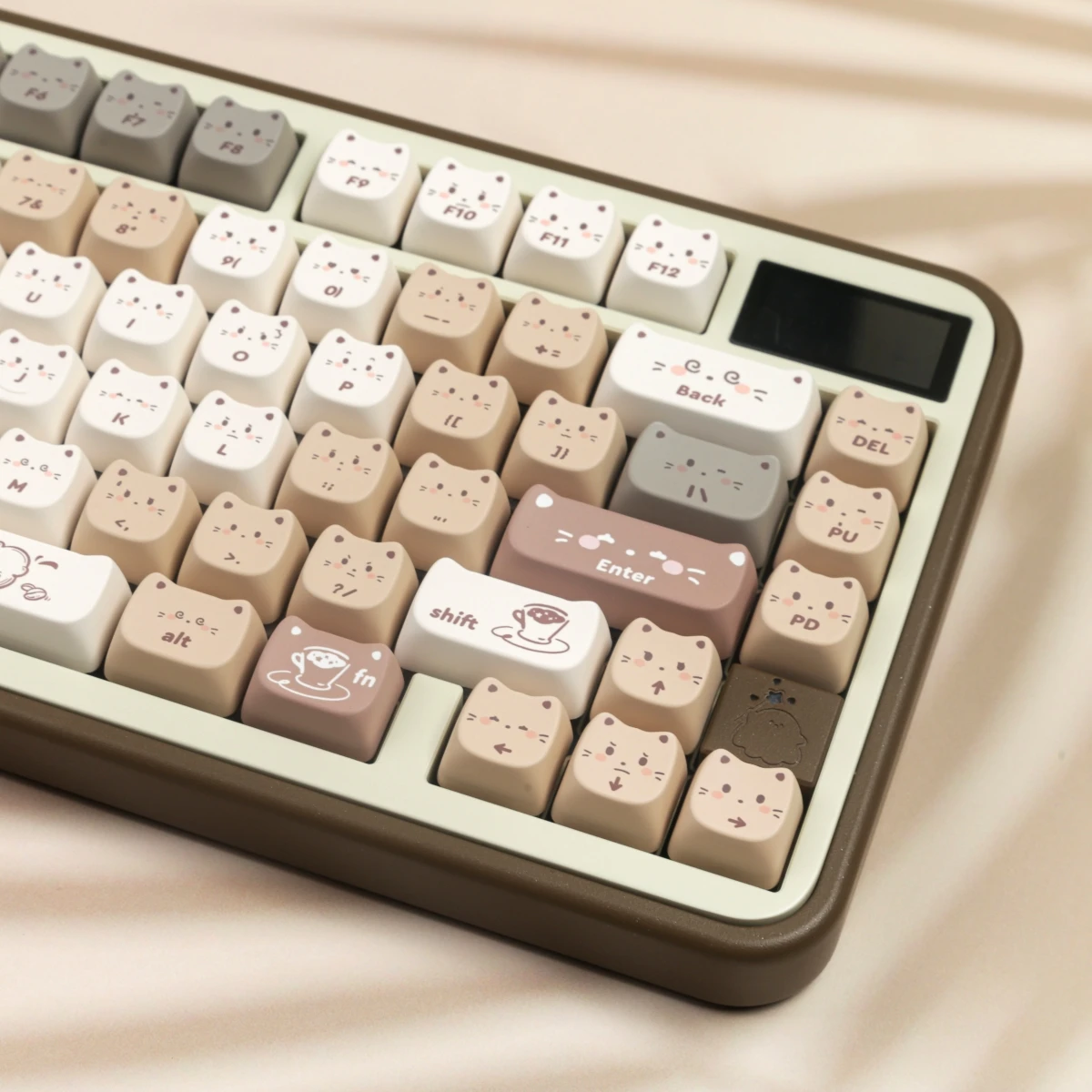 Kawaii Coffee Cat Mao Profile Keycaps (140 Keys) – Special Edition 3 Kawaii Coffee Cat Mao Profile Keycaps (140 Keys) – Special Edition - Image 3
