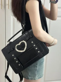 Kawaii Therapy Hearts Preppy Shoulder Bag – Limited Edition -Kawaiitherapy Shop 79220 alhrto