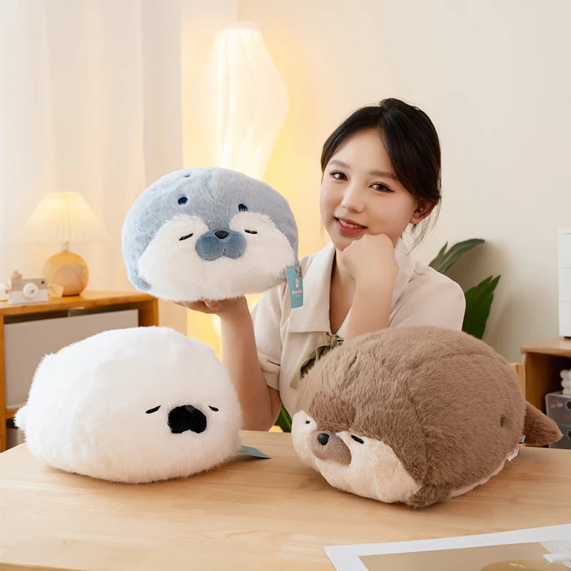 Kawaii Seal Sea Otter Family Stuffed Animals – Special Edition 2 Kawaii Seal Sea Otter Family Stuffed Animals – Special Edition - Image 2