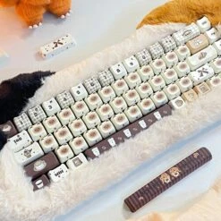Kawaii Cat Coffee Cafe Themed Keycaps – Limited Edition -Kawaiitherapy Shop 79987 c0fr5z scaled 1