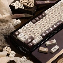 Kawaii Cat Coffee Cafe Themed Keycaps – Limited Edition -Kawaiitherapy Shop 79987 zi9tho scaled 1