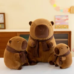 Kawaii Capybara Stuffed Animal With Scarf (30cm) -Kawaiitherapy Shop 80214 53ph5g