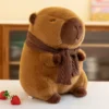 Kawaii Capybara Stuffed Animal With Scarf (30cm)