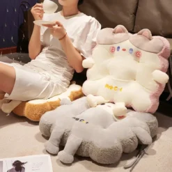 Kawaii Japanese Style Cat Biscuit Seat Cushion