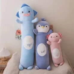 Kawaii Squad Long Axolotl Pillow Plush XL (105cm)