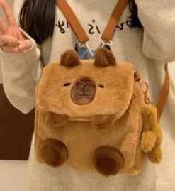 Kawaii Capybara Plush Shoulder Bag – Limited Edition