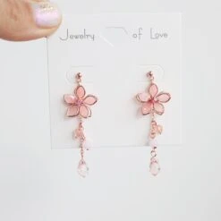 Kawaii Cherry Blossom Petal Earrings – Special Edition -Kawaiitherapy Shop Cherry Blossom Earrings