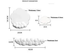 Kawaii Cloud Memory Foam Wrist Pad – Limited Edition 11 Kawaii Cloud Memory Foam Wrist Pad – Limited Edition -Kawaiitherapy Shop Cloud Pad Size Chart