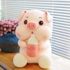 Kawaii Therapy Chubby Pig Milk Bottle Plush XL (45cm) -Kawaiitherapy Shop IMG 0047