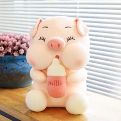 Kawaii Therapy Chubby Pig Milk Bottle Plush XL (45cm) -Kawaiitherapy Shop IMG 0048