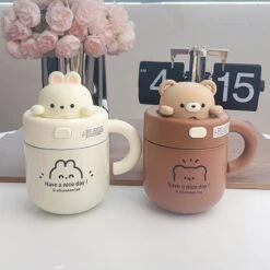 Kawaii Bunny Stainless Steel Cup (530ml) – Limited Edition -Kawaiitherapy Shop IMG 0608