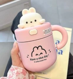Kawaii Bunny Stainless Steel Cup (530ml) – Limited Edition