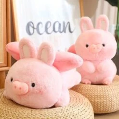Kawaii Therapy Bunny Pig Plush XL – Limited Edition
