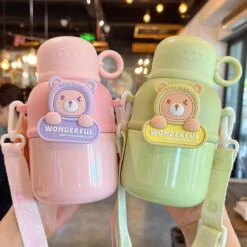 Kawaii Korea Style Bear Thermal Flask (580ml) -Kawaiitherapy Shop IMG 1413