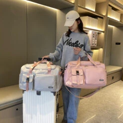 Kawaii Large Capacity Multipocket Travel Duffel Bag -Kawaiitherapy Shop IMG 2219