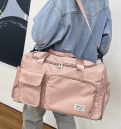 Kawaii Large Capacity Multipocket Travel Duffel Bag -Kawaiitherapy Shop IMG 2221