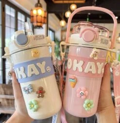 Kawaii Pastel Stainless Steel Flask (635ml) – Limited Edition