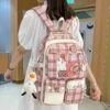 Kawaii Japanese High School Plaid Backpack – Limited Edition