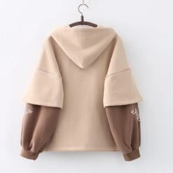 Kawaii Japanese Style Bear Embroidery Hoodie – Limited Edition -Kawaiitherapy Shop IMG 3881