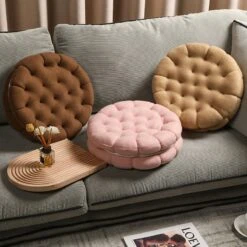 Kawaii Double Biscuit Seat Cushion – Limited Edition -Kawaiitherapy Shop IMG 3979