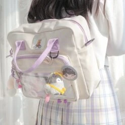 Kawaii Ita Style College Harajuku Shoulder Bag -Kawaiitherapy Shop IMG 4611
