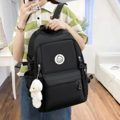 Kawaii Pastel Multipocket Harajuku Backpack Set -Kawaiitherapy Shop IMG 4663