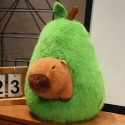 Kawaii Avocado Sleepy Capybara Plush (40cm) – Limited Edition -Kawaiitherapy Shop IMG 4850