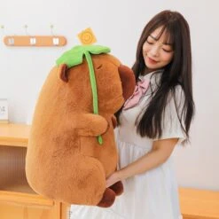 Kawaii Adorable Capybara (50cm) – Lotus Leaf Special Edition