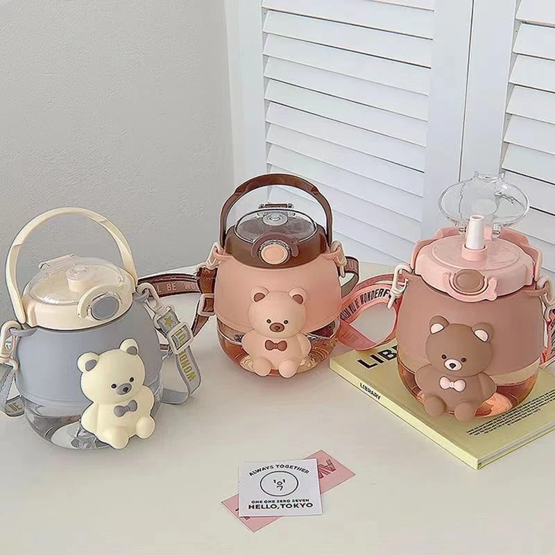 Kawaii Jumbo Bear Straw Water Bottle – Limited Edition 9 Kawaii Jumbo Bear Straw Water Bottle – Limited Edition - Image 9