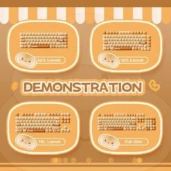 Akko Steam Bun Wonderland Mog Design 138pcs Keycaps -Kawaiitherapy Shop IMG 5693