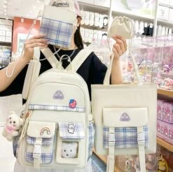 Kawaii Preppy Style Harajuku Backpack Set – Limited Edition 14 Kawaii Preppy Style Harajuku Backpack Set – Limited Edition -Kawaiitherapy Shop IMG 6147